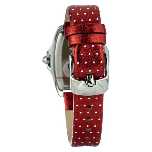 Chronotech Red Leather Watch 1728,Chronotech,New with tags,Red,Watches for Women - Watches,Women Chronotech CHCT7896LS41AC