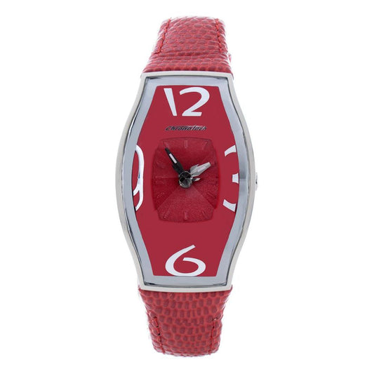 Chronotech Red Leather Watch 1728,67434610848,Chronotech,New with tags,Red,Watches for Women - Watches,Women Chronotech CHCT7932L14AC
