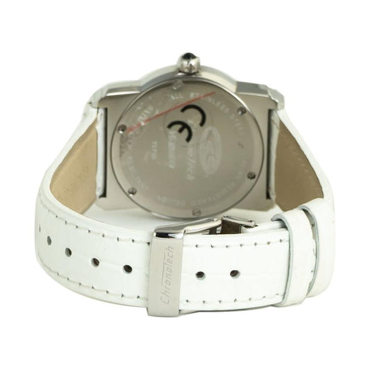Chronotech White Leather Watch 1728,Chronotech,New with tags,Watches for Women - Watches,White,Women Chronotech CHCT7279M06AC
