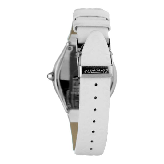 Chronotech White Leather Watch 1728,Chronotech,Men,New with tags,Watches for Men - Watches,White Chronotech CHCT7694M02AC