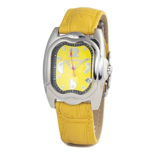 Chronotech Yellow Leather Watch 1728,67434610848,Chronotech,New with tags,Watches for Women - Watches,Women,Yellow Chronotech CHCT7274L02AC
