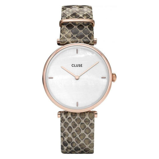 Cluse Beige Leather Watch 1728,67434610848,Beige,Cluse,New with tags,Watches,Watches for Women - Watches,Women Cluse CLCL61007AC