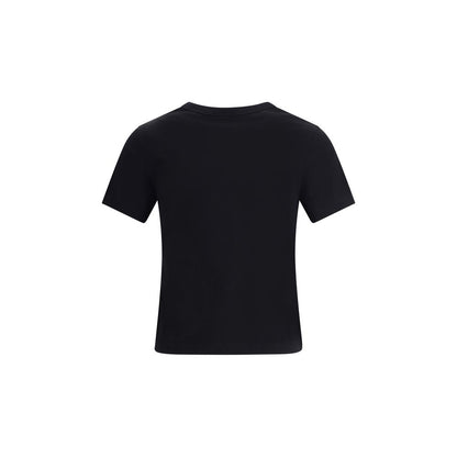 Courrèges Black Cotton T-Shirt