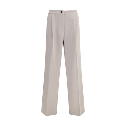 Cruna Beige Polyester Casual Pants