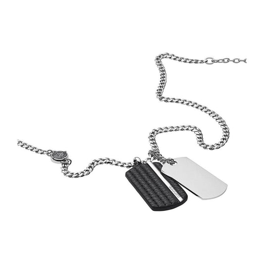 DIESEL Mod. DOOUBLE DOGTAGS Necklace DIESEL JEWELS Dark Slate Gray
