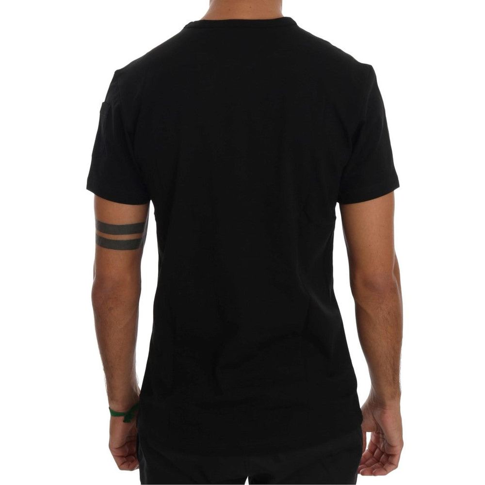 Daniele Alessandrini Black Cotton T-Shirt