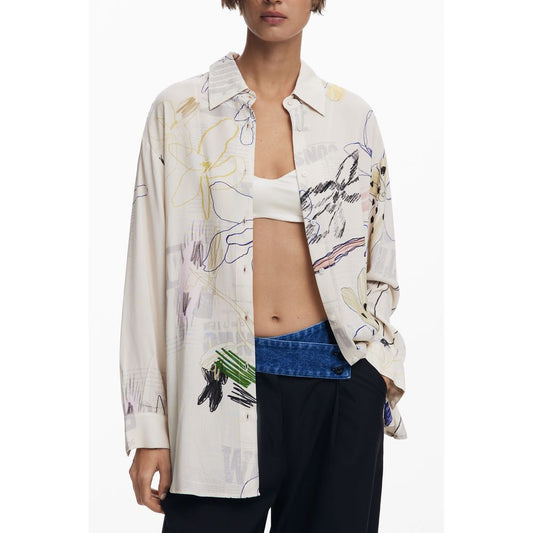 Desigual Bianco Cotton Women Shirt
