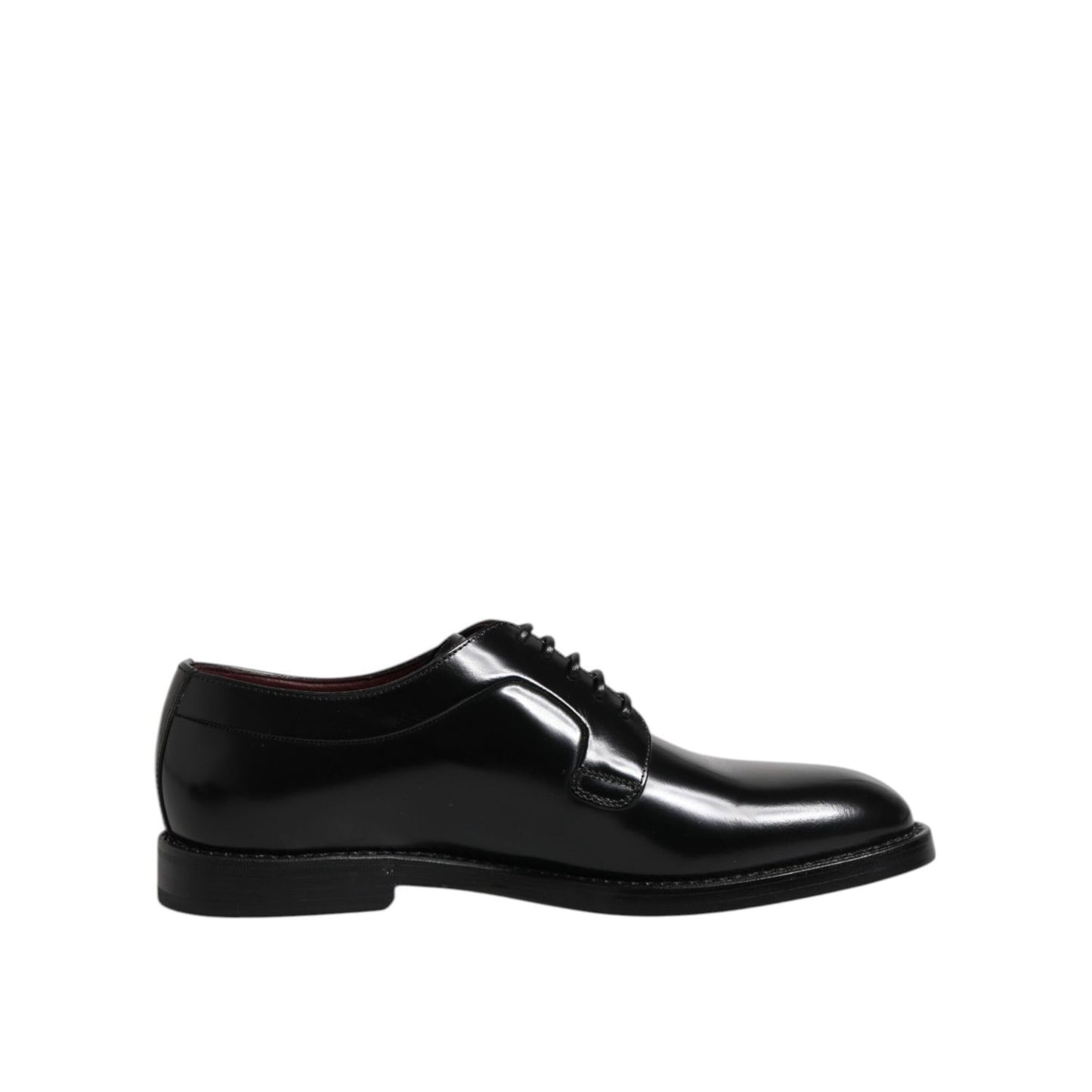 Dolce & Gabbana Black Calf Leather Lace Up Dress Derby Shoes