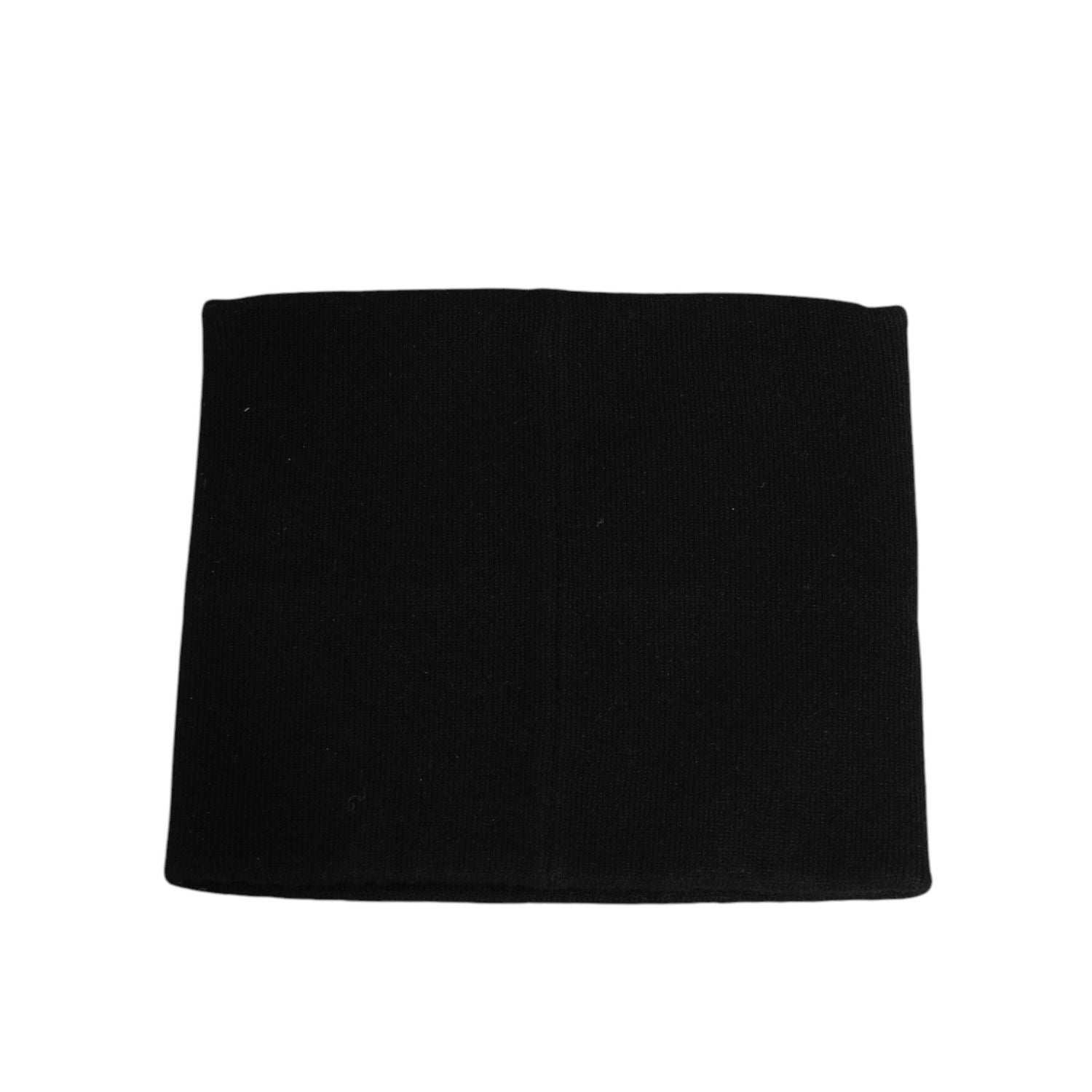 Dolce & Gabbana Black D&G Logo Cashmere Knitted Men One Size Scarf