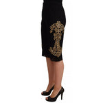 Dolce & Gabbana Black Lace Gold Baroque SPECIAL PIECE Shorts PAN72101-40