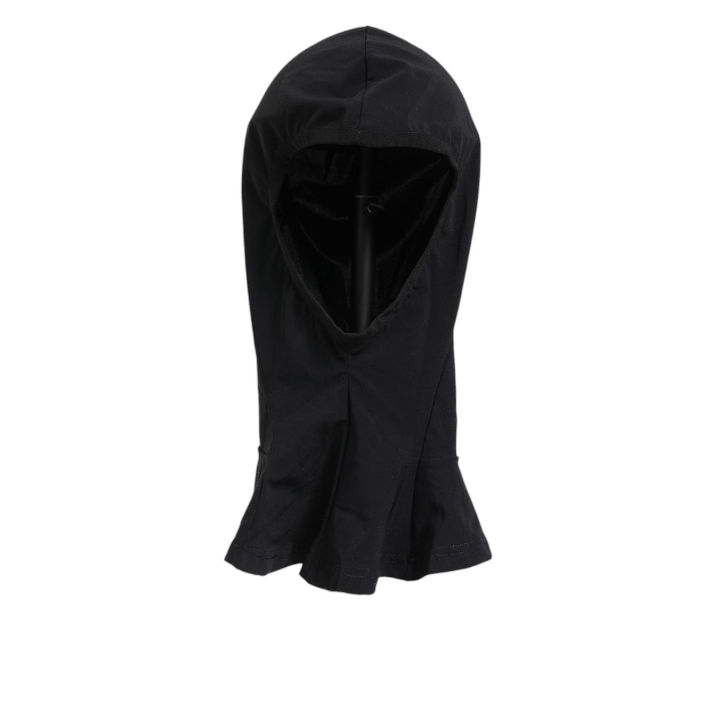 Dolce & Gabbana Black Nylon Elastane Balaclava Hood Face Cover Hat