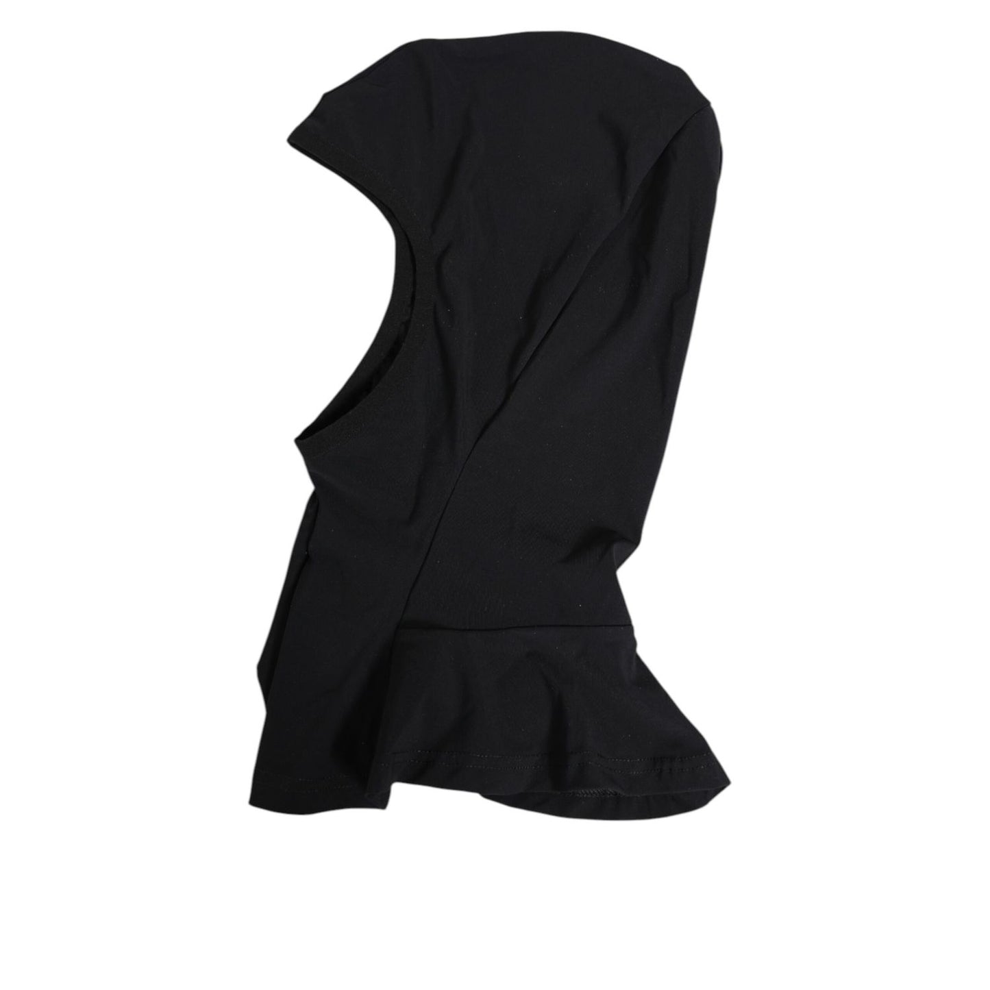 Dolce & Gabbana Black Nylon Elastane Balaclava Hood Face Cover Hat