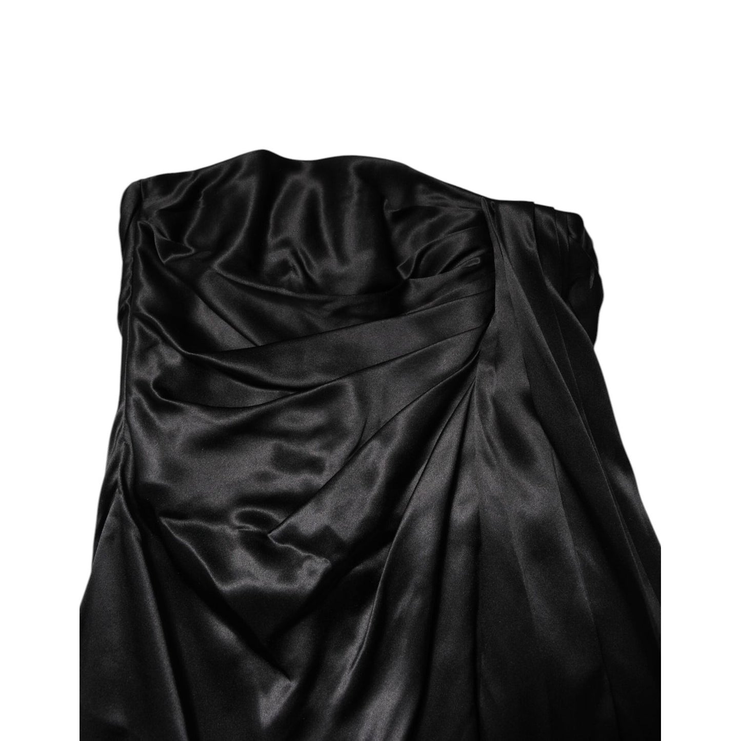 Dolce & Gabbana Black Strapless Sheath A-line Mini Dress