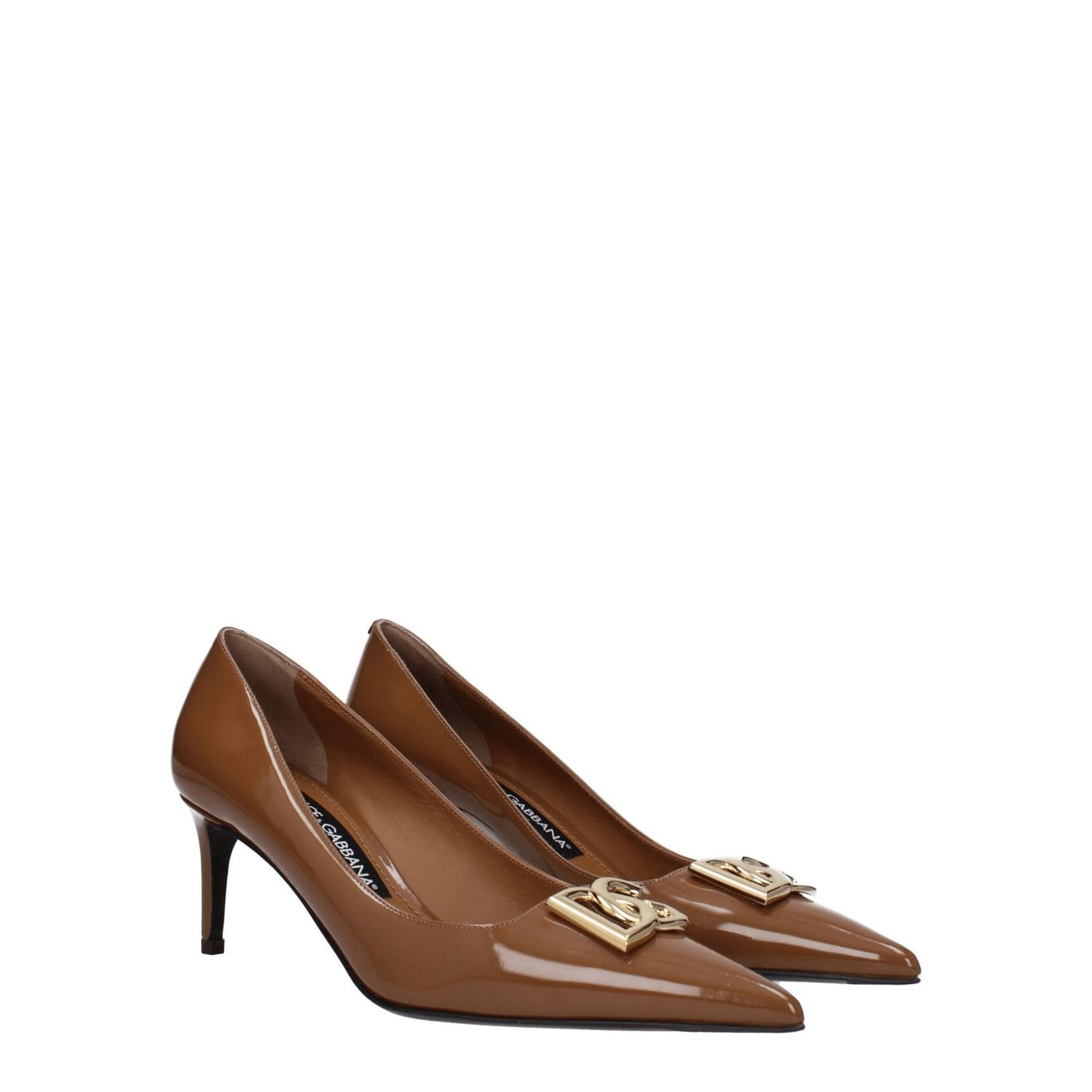 Dolce & Gabbana Brown Leather High Heel Pumps