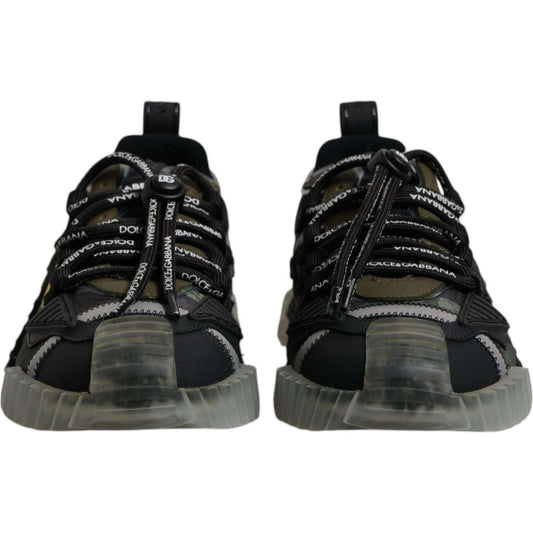 Dolce & Gabbana Black Green Camo NS1 Low Top Sneakers Shoes 1728,67345645728,Black,Dolce & Gabbana,EU40.5/US7.5,EU40/US7,Material: 50% Polyester 20% Calf Leather 10% Nylon 5% Cotton 5% Elastane 5% Viscose 5% PVC,Men,Men - Shoes,Preowned / Defect,Shoes,Sne