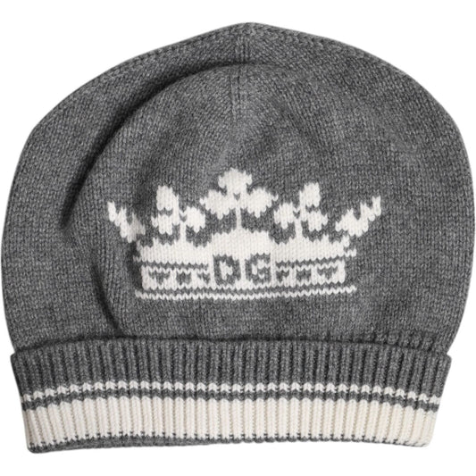 Dolce & Gabbana Gray Cashmere Knitted Winter Beanie Hat 1728,67345645728,Accessories,Dolce & Gabbana,Gray,Hats & Caps - Men - Accessories,Material: 100% Cashmere,Men,Men - Accessories,New with tags Dolce & Gabbana HAT9676