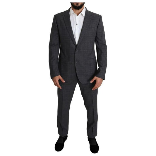 Dolce & Gabbana Gray Wool Men Formal 2 Piece MARTINI Suit 1728,67345645728,Dolce & Gabbana,Gray,IT52 | XL,Material: 99% Virgin Wool 1% Elastane,Men,New with tags,Suits - Men - Clothing Dolce & Gabbana JKT2772-52