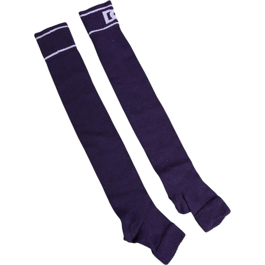 Dolce & Gabbana Purple Cotton DG Logo Print Open Toe Socks 1728,67345645728,Accessories,Dolce & Gabbana,Material: 69% Cotton 29% Polyester 2% Elastane,Men,Men - Accessories,New with tags,Purple,Socks - Men - Accessories Dolce & Gabbana SCS2242