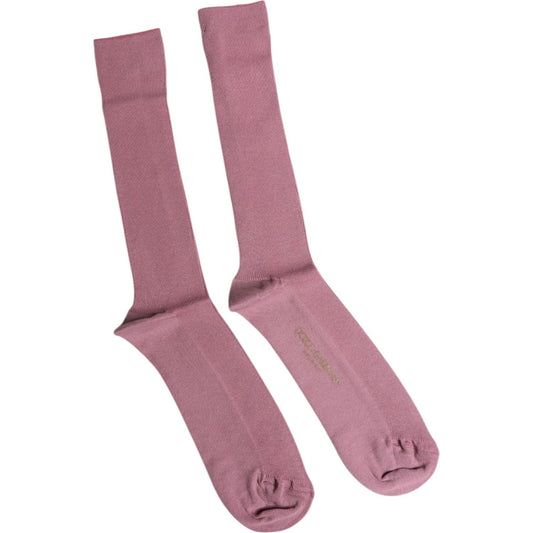 Dolce & Gabbana Rose Pink Cotton Over The Calf Socks 1728,67345645728,Accessories,Dolce & Gabbana,L,Material: 100% Cotton,Men,Men - Accessories,New with tags,Pink,Socks - Men - Accessories Dolce & Gabbana SCS2240-L