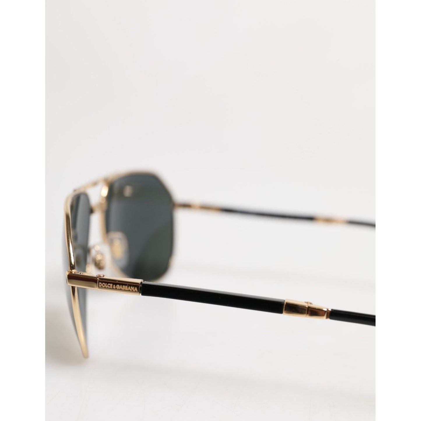 Dolce & Gabbana Gold DG2106K Pilot Frame Tinted Lens Polarized Sunglasses GLA1362