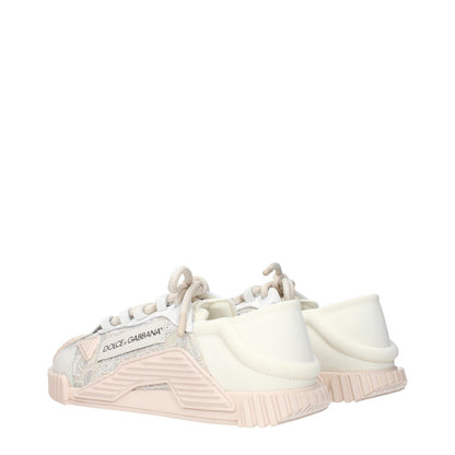 Dolce & Gabbana Gray Fabric Sneakers with front and side logo, featuring MPN CK1837AX37280005 and code F84608