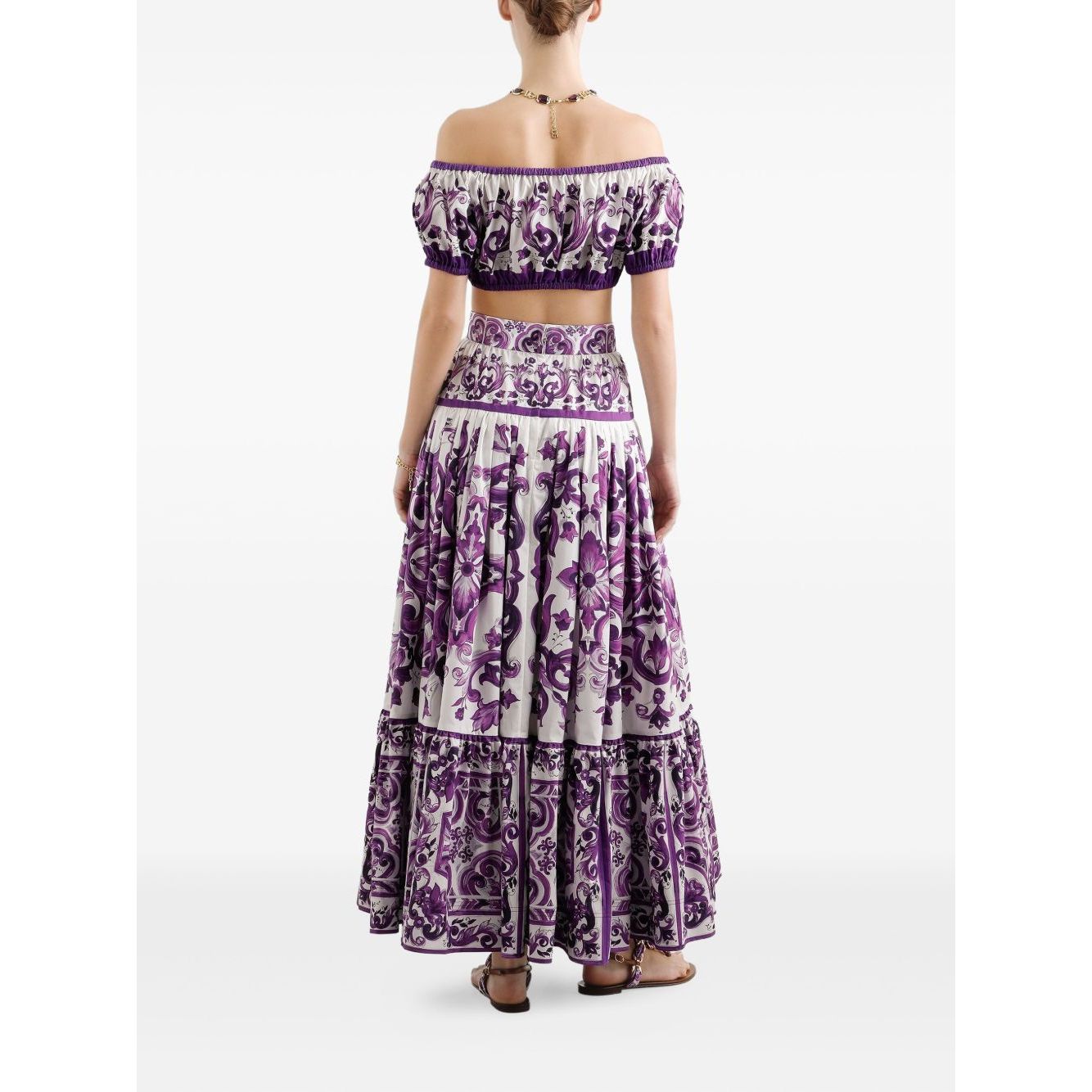 Dolce & Gabbana Maiolica print cotton top