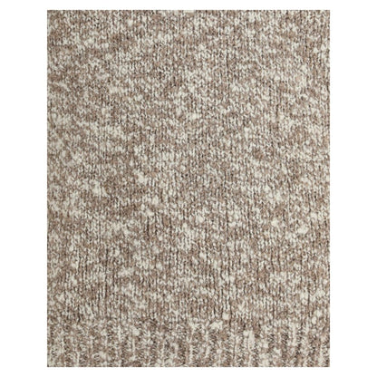 Close-up of Dolce & Gabbana Multicolor Fleece Wool Sweatshirt texture showing ribbed hem and soft wool fabric detail.