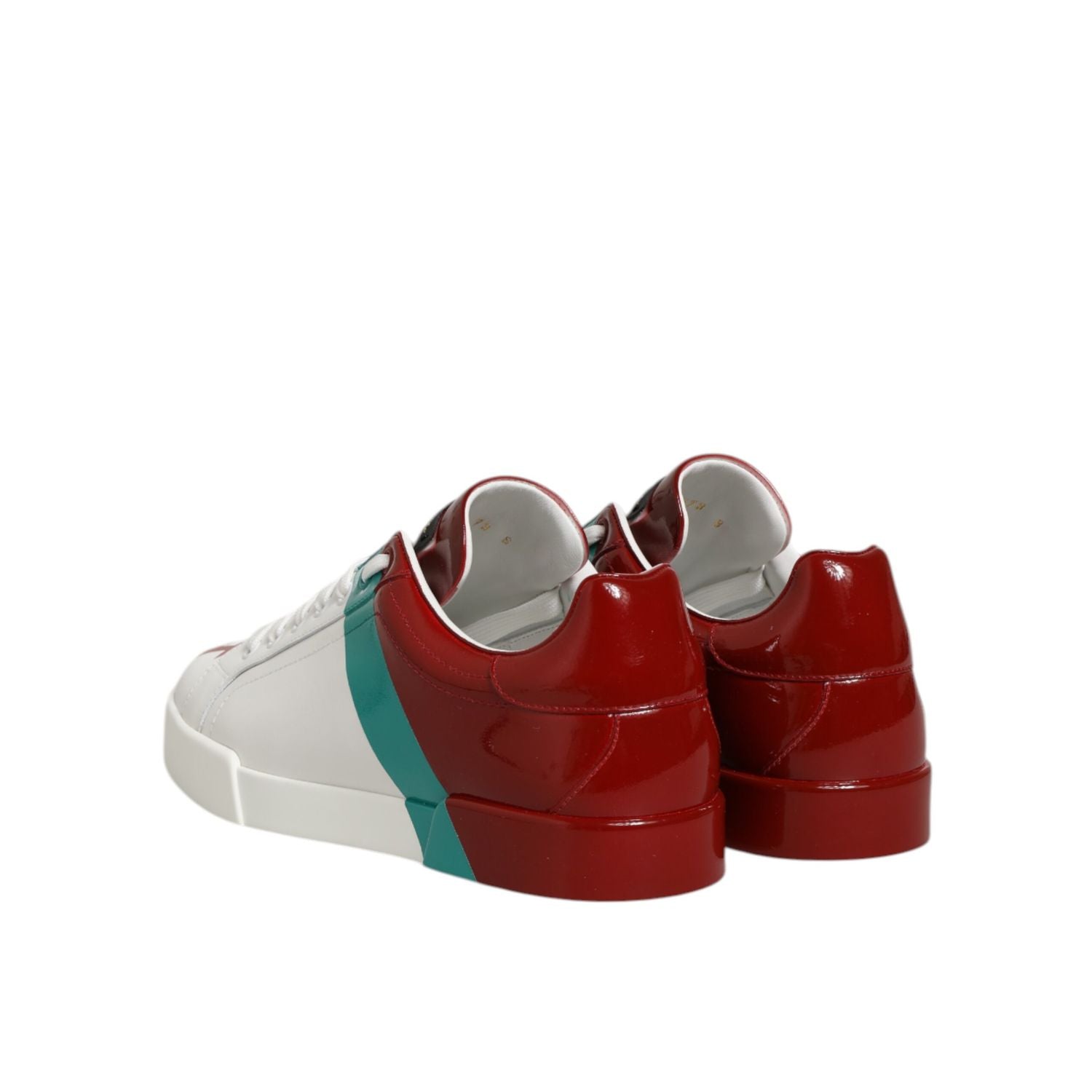 Dolce & Gabbana Multicolor Leather Logo Low Top Sneakers Shoes