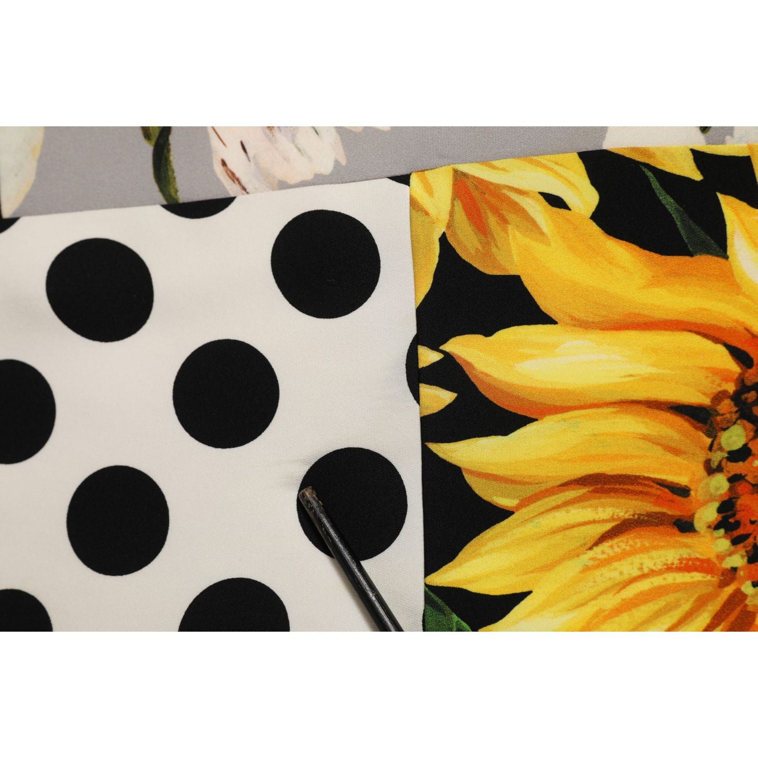 Dolce & Gabbana Multicolor Pachwork Charmeuse Floral Shift Dress