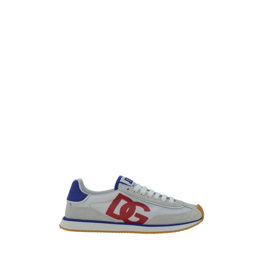 Dolce & Gabbana Multicolor Rubber Low Top Sneakers with suede details, logo on tongue, monogram on heel, AW25 collection.