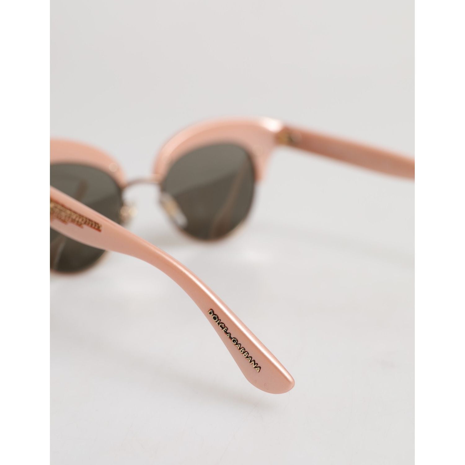 Dolce & Gabbana Pink Gold Mirrored Cat Eye DG6109 Sequined Sunglasses