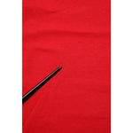 Dolce & Gabbana Red Goodluck 2023 Cotton Crew Neck T-shirt fabric close-up, highlighting premium red cotton material.