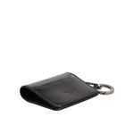 Dolce & Gabbana Wallet Black Leather Logo Embossed Key Chain Card Holder Wallet SMY11293