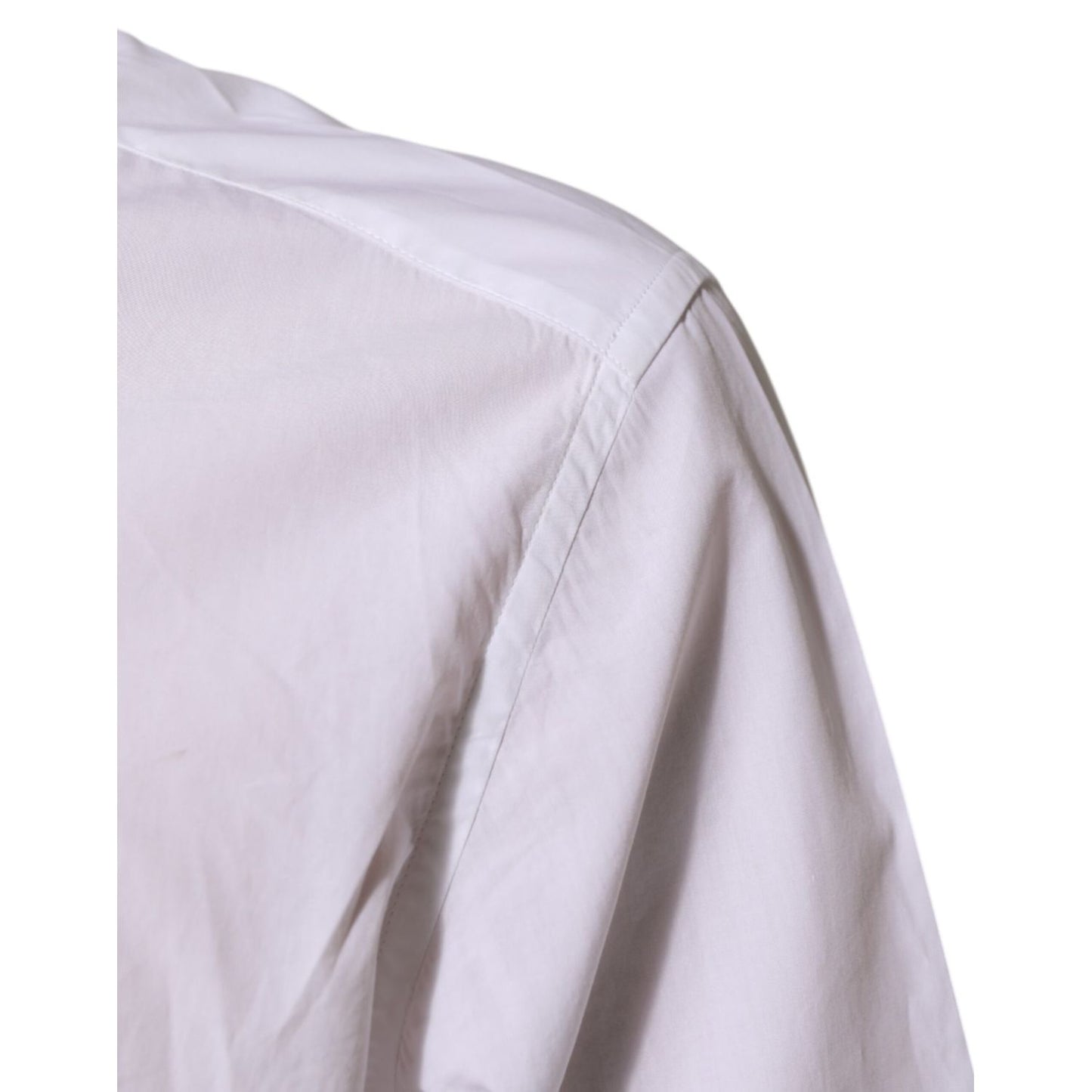 Dolce & Gabbana White Cotton MARTINI Men Formal Dress Shirt