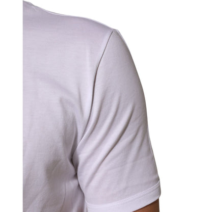 Dolce & Gabbana White Goodluck 2021 Cotton Crew Neck T-shirt