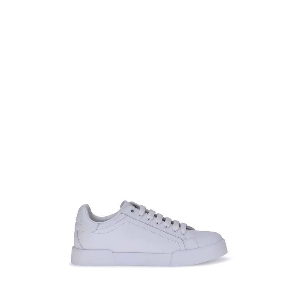 Dolce & Gabbana White Rubber Low Top Sneakers