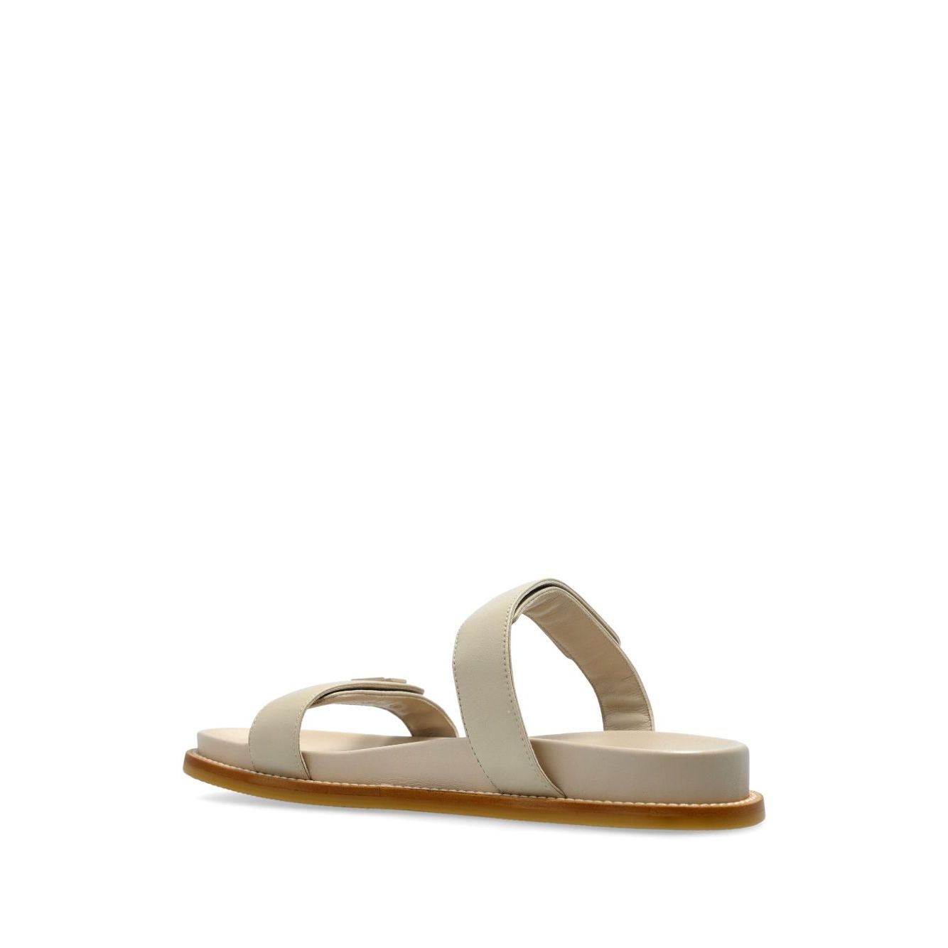 EMPORIO ARMANI EXCLUSIVE Emporio Armani Leather Slide Sandals