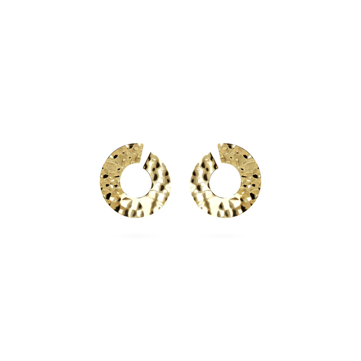 ETRUSCA JEWELS JEWELRY Mod. WSET00767.YG elegant gold earrings with a textured design