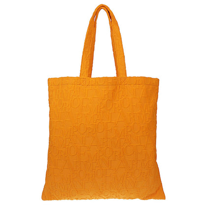 Emporio Armani Beachwear shopper in bold 3D ASV logo fabric