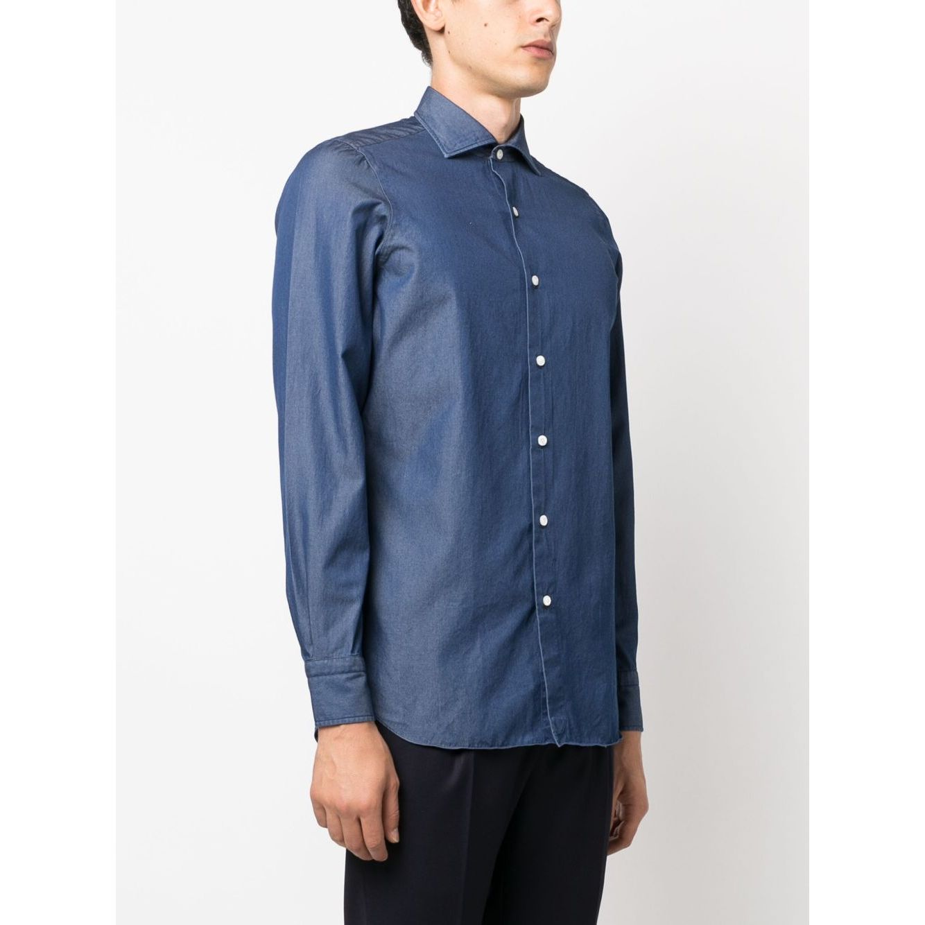 FINAMORE 1925 NAPOLI Shirts Blue