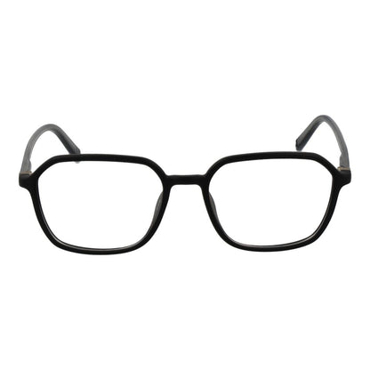 Fila Black Cellulose Propionate Glasses (Frames), full-rim square style for men with demo lenses.
