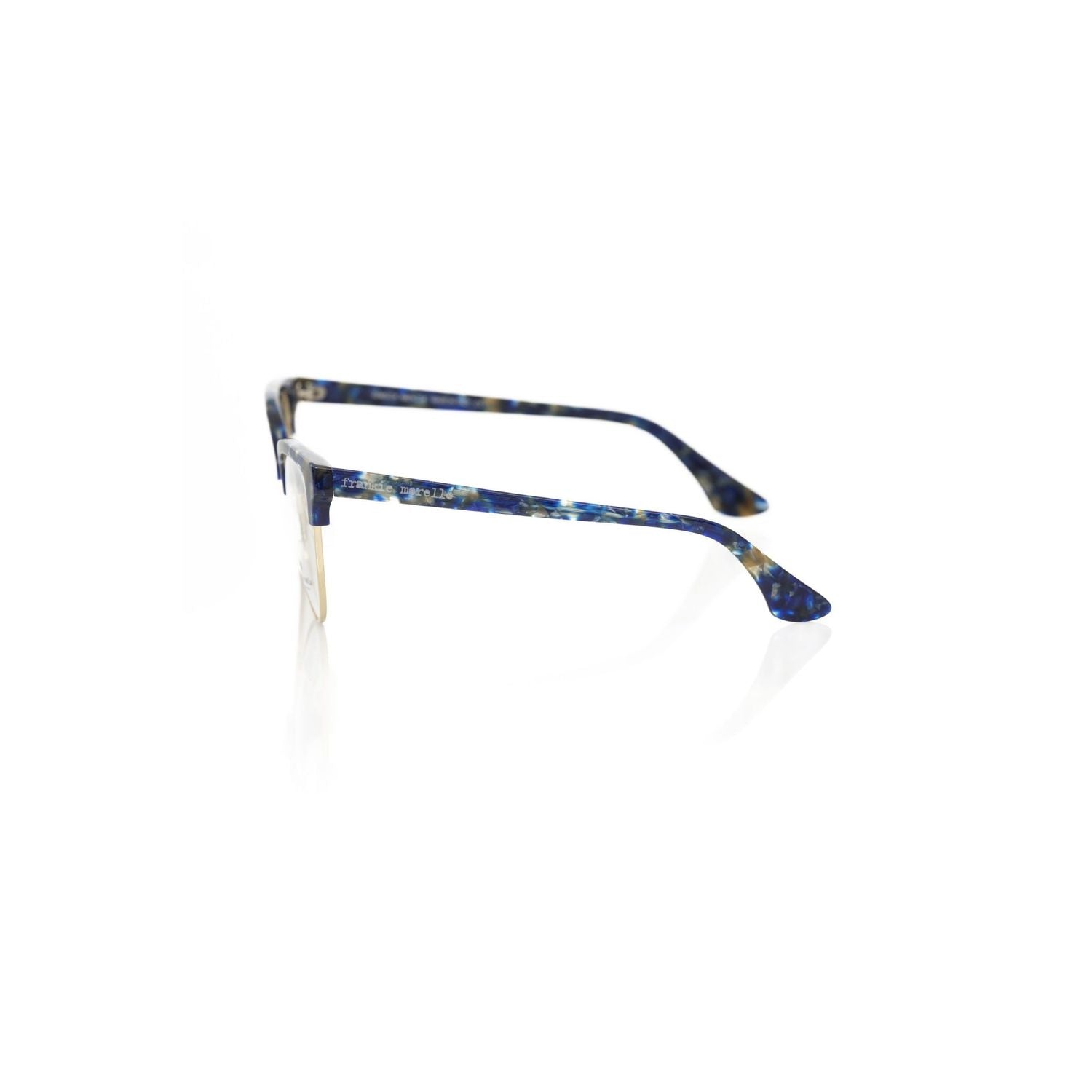 Frankie Morello Blue Metallic Women's Eyeglass Frame