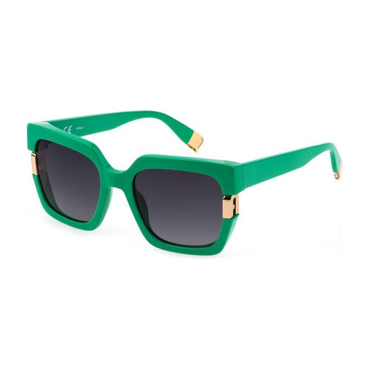 Furla Green Acetate Sunglasses 1728,Furla,Green,New with tags,Sunglasses for Women - Sunglasses,Women Furla FUSFU62454092XAC