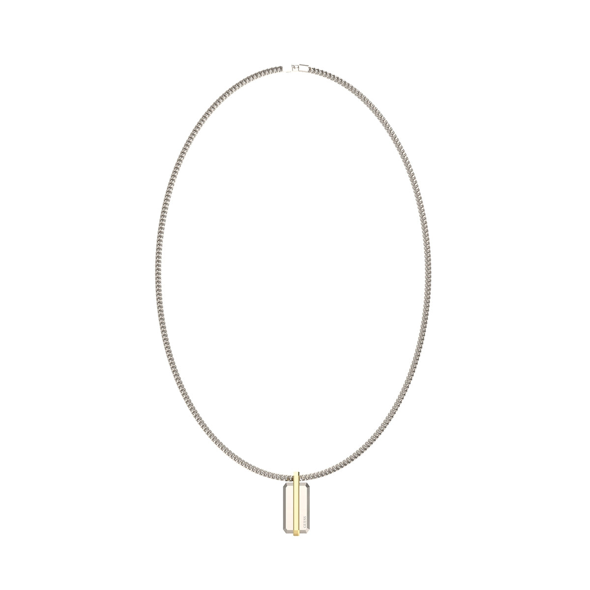 GUESS JEWELS JEWELRY Mod. JUMN05108JWYGSTT-U necklace with sleek pendant design.