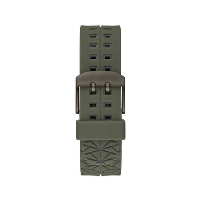 GUESS WATCHES Mod. GW0342G1 green textured watch strap with metal buckle