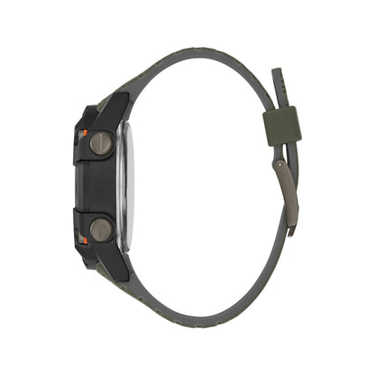 Side view of GUESS WATCHES Mod. GW0342G1 showcasing its sleek and modern design.