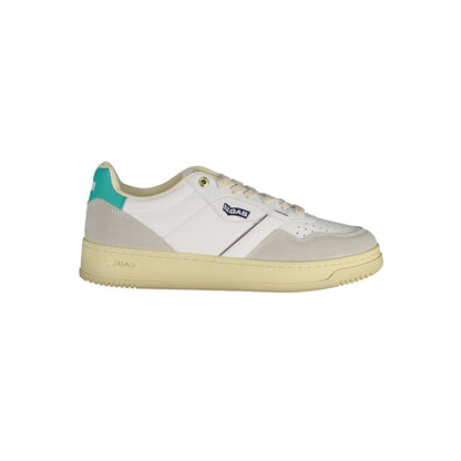Gas White Artificial Leather Women Sneaker with iconic logo and modern design