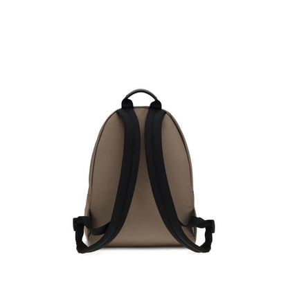 Back view of Givenchy Brown Polyamide Backpack featuring padded straps for comfort