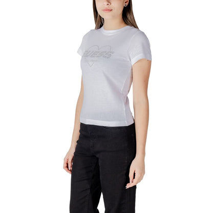 Guess Active White Cotton T-Shirt
