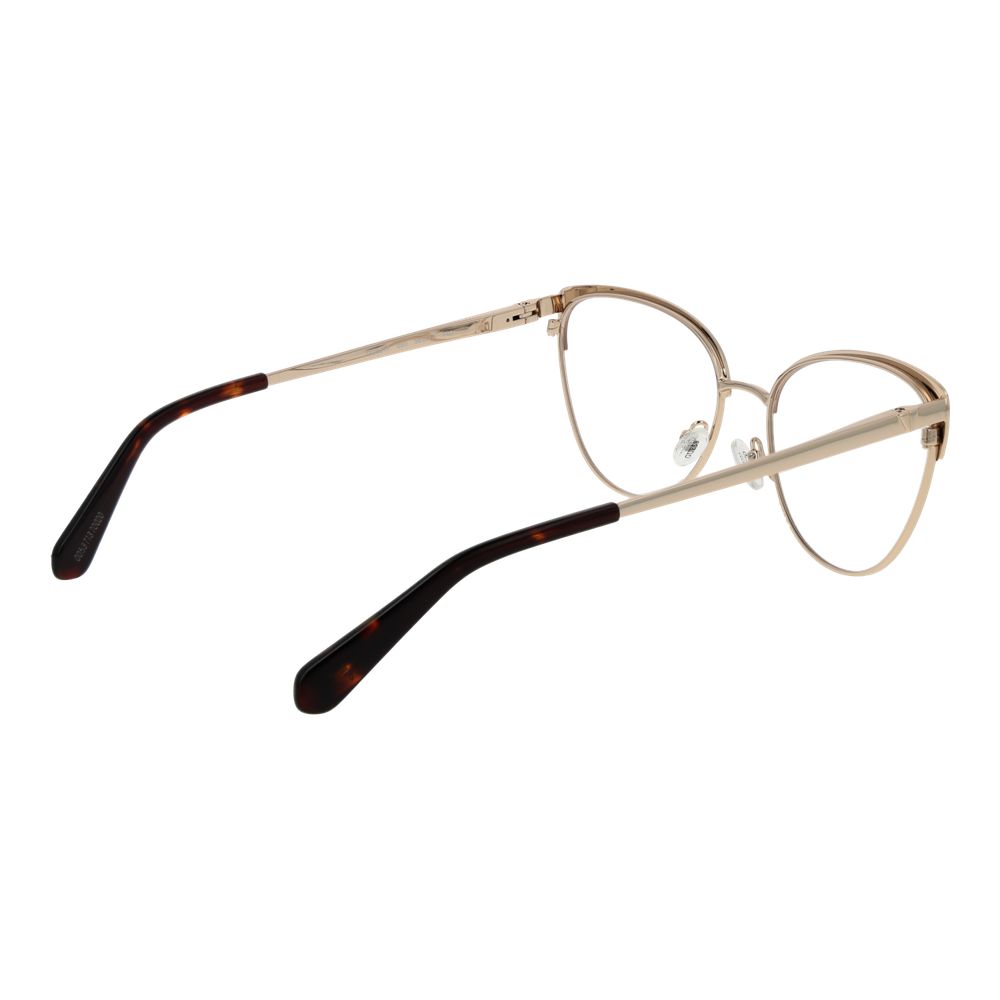 Guess Brown Metal Glasses (Frames) for women, full-rim butterfly style with brown metal frame, spring hinge, demo lenses, includes branded case.